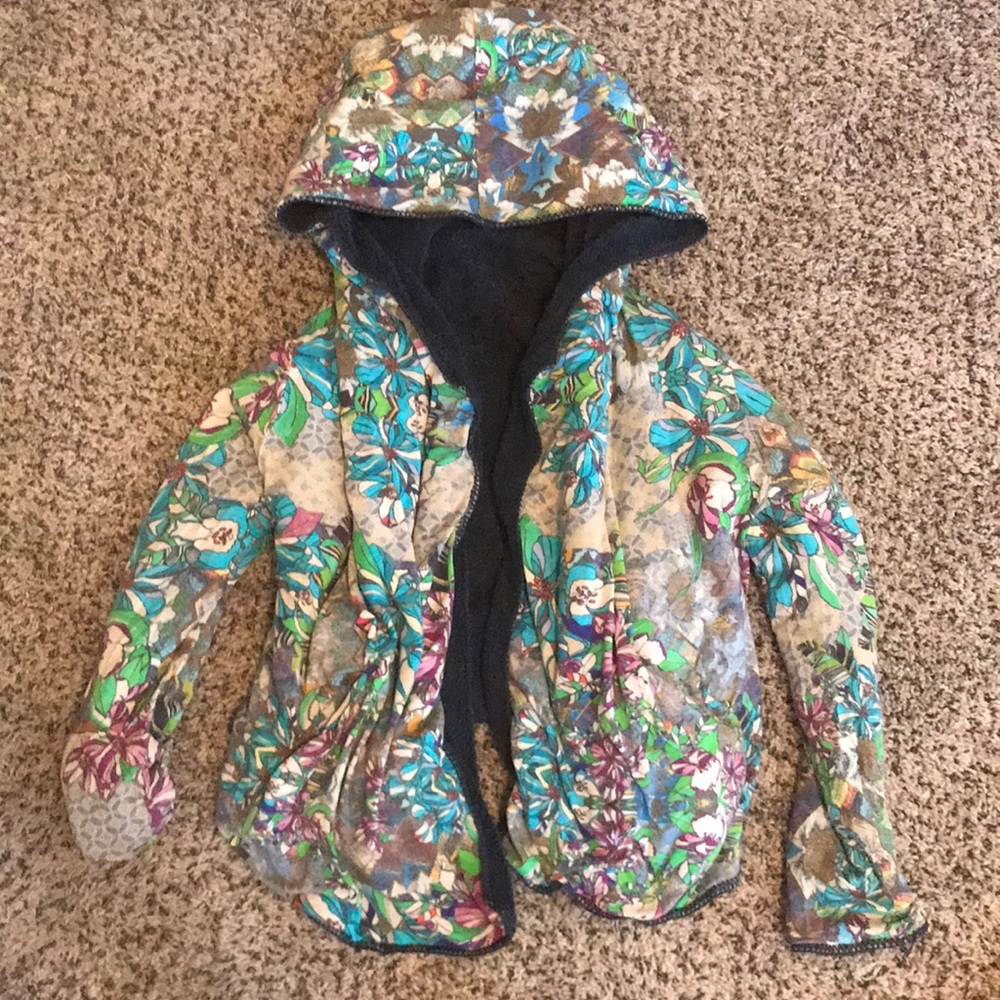 Johnny Was hooded fleece sweater
